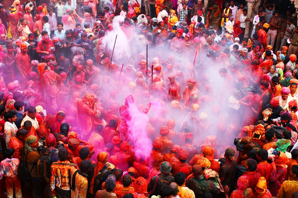 Holi Celebration at Mathura Vrindavan