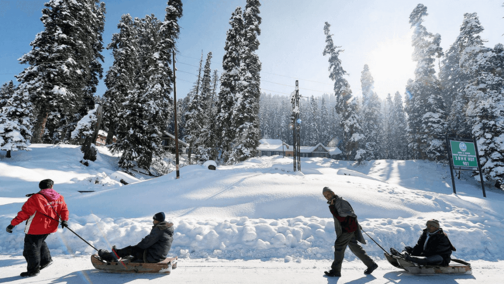 Gulmarg during winters - Winter Destinations in India