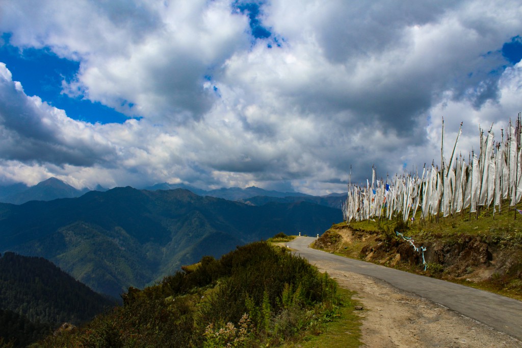 Road from Chele La Pass, Bhutan