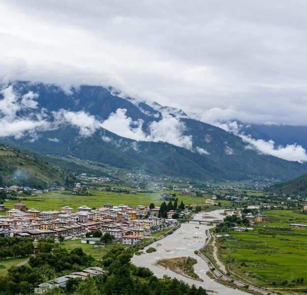 A view of Paro Valley - Places to visit in Bhutan