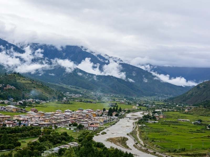 A view of Paro Valley - Places to visit in Bhutan
