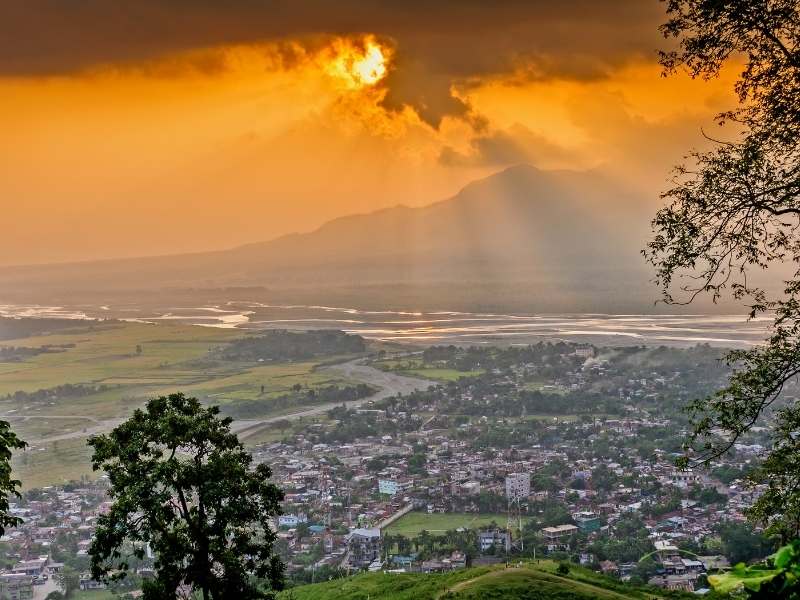 Phuentsholing view during sunset