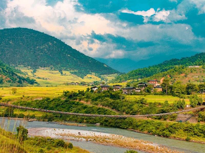 Punakha Suspension Bridge - Places to visit in Bhutan