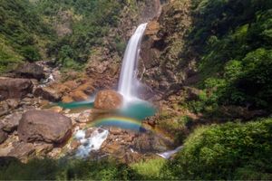 Rainbow waterfall