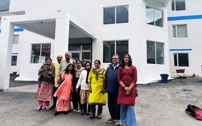 Our family group having good time on their Char Dham yatra