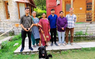 One of our groups enjoying quality time at a homestay at Tirthan Valley, Himachal Pradesh