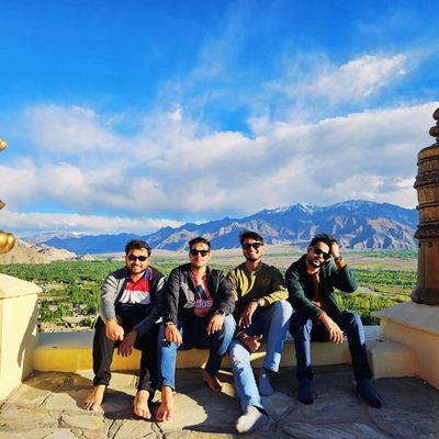 boys group exploring Ladakh